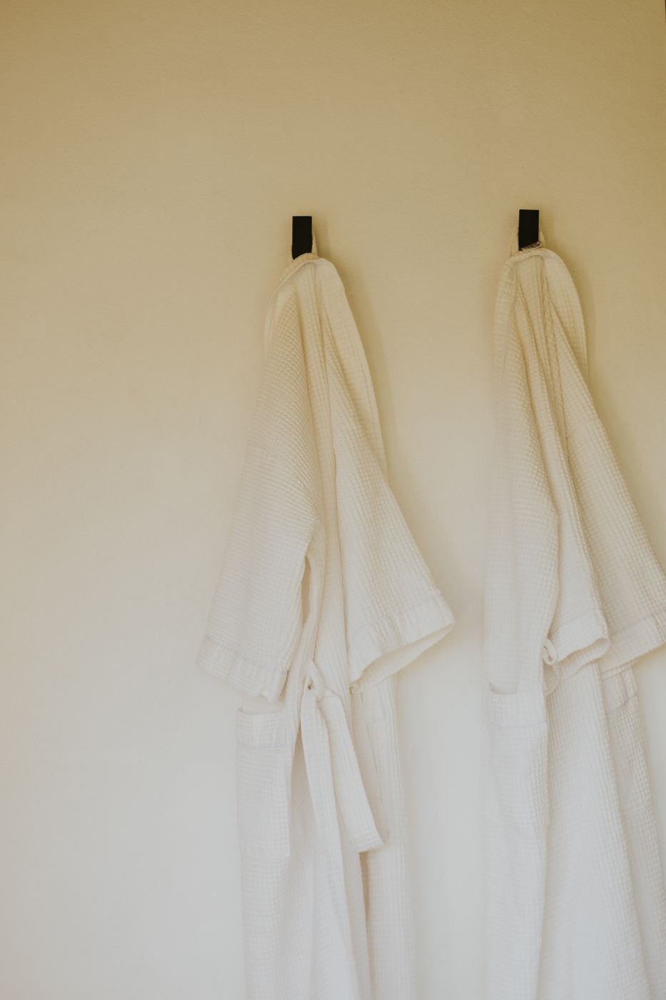 Bata de baño de toalla blanca talle único